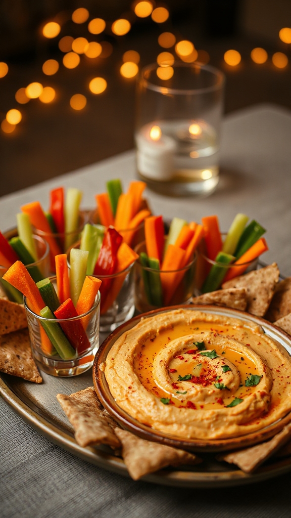 spicy hummus veggie snack cups