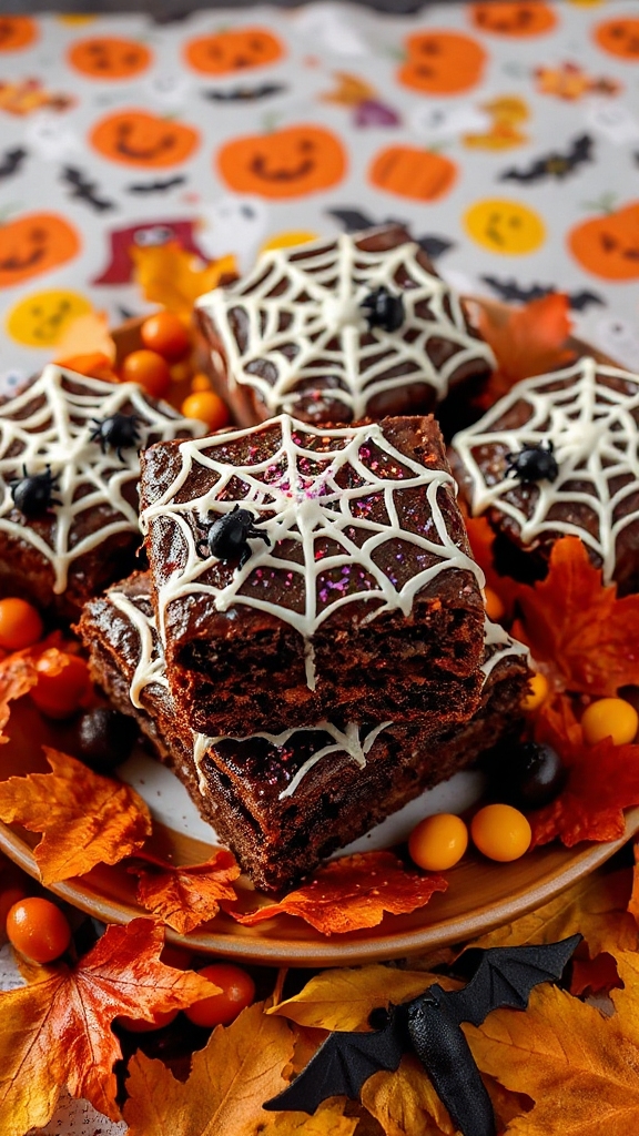 spook tacular halloween brownie dessert