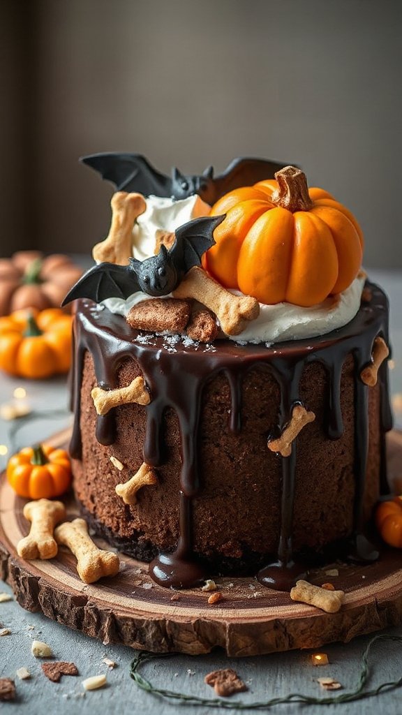 spooky almond joy cake spooky almond joy cake