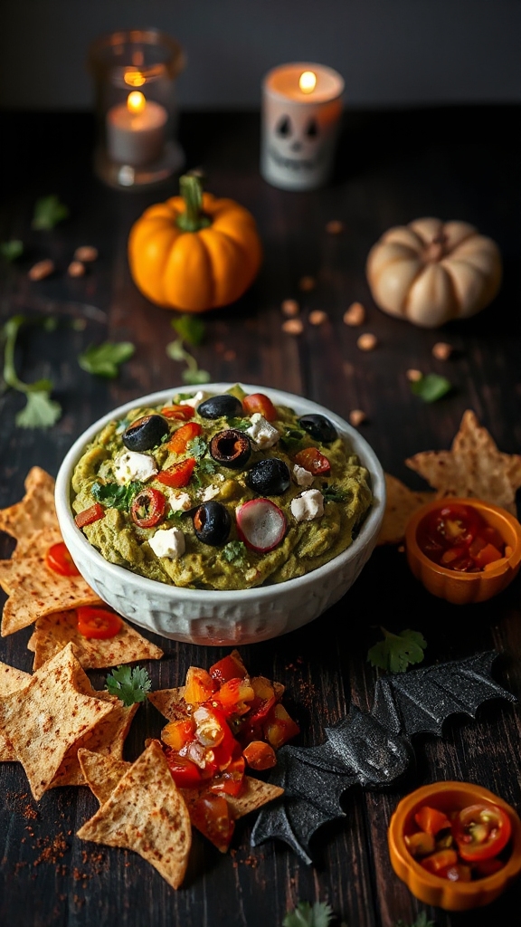 spooky avocado dip recipe