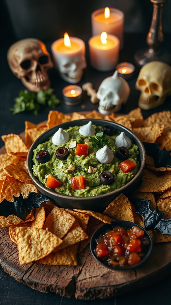 spooky avocado dip recipe
