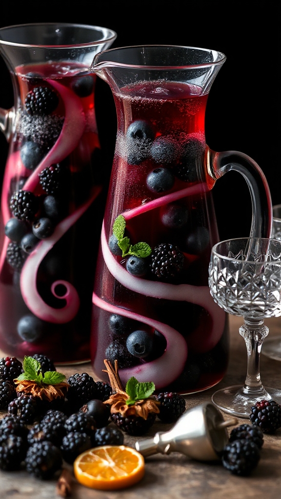 spooky blackberry chardonnay cocktail recipe