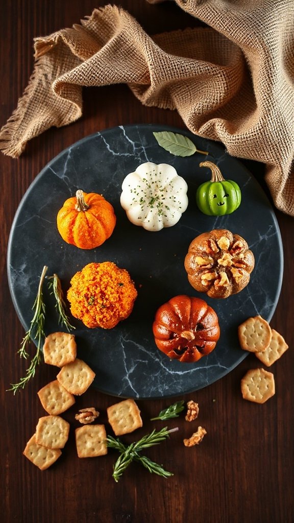 spooky cheese ball appetizer