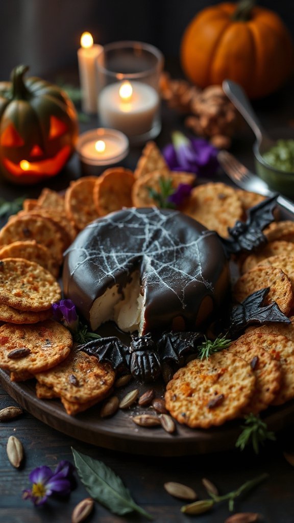 spooky cheese halloween snack