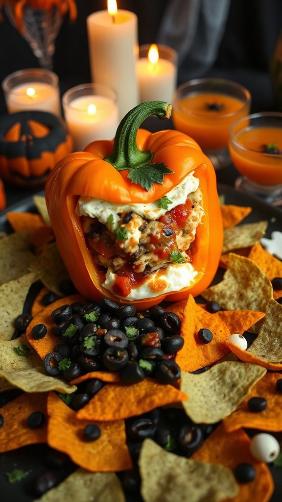 spooky cheesy pepper dip spooky cheesy pepper dip