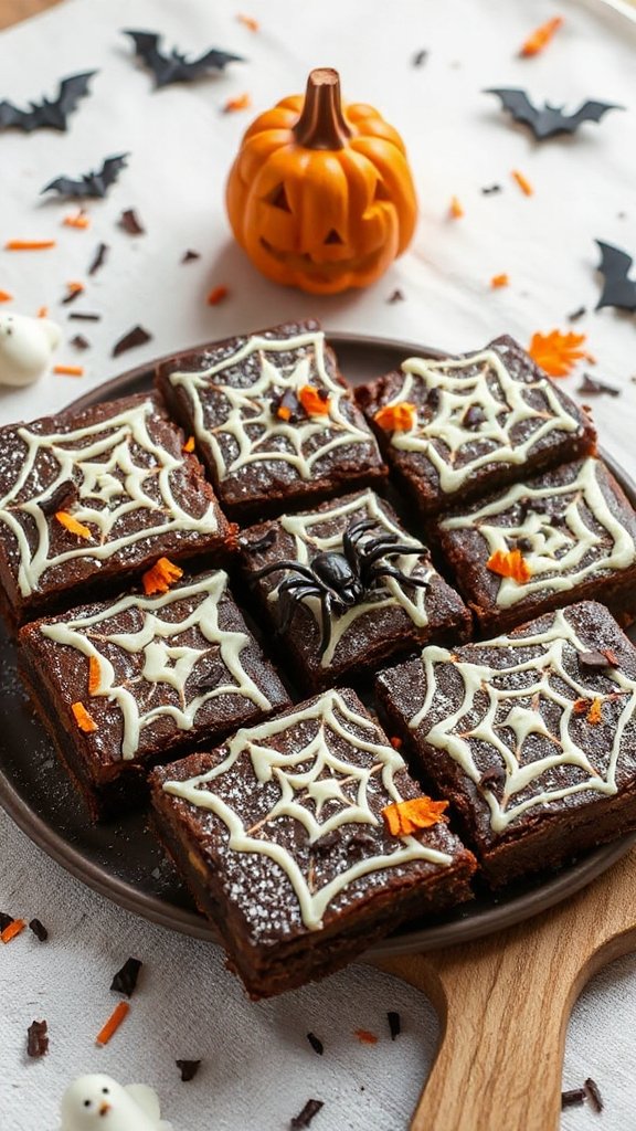spooky chocolate brownie dessert spooky chocolate brownie dessert