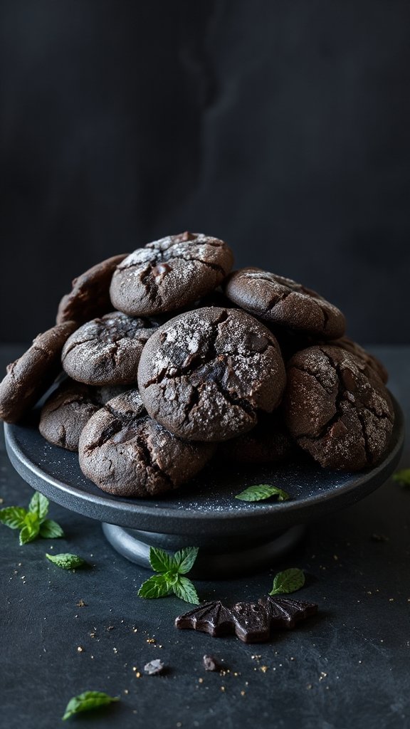 spooky chocolate charcoal cookies spooky chocolate charcoal cookies