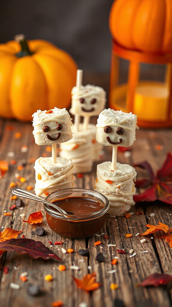 spooky chocolate marshmallow treats