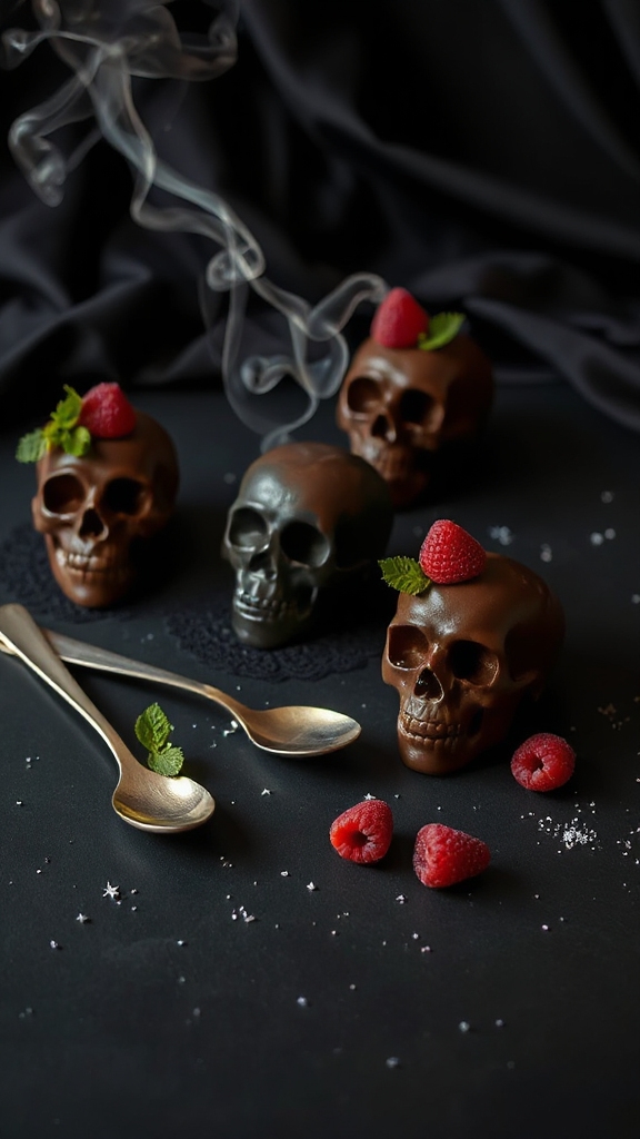 spooky chocolate mousse delight