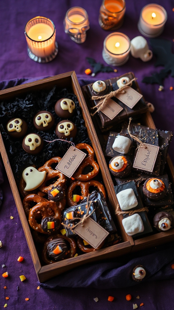 spooky chocolate treat assortment