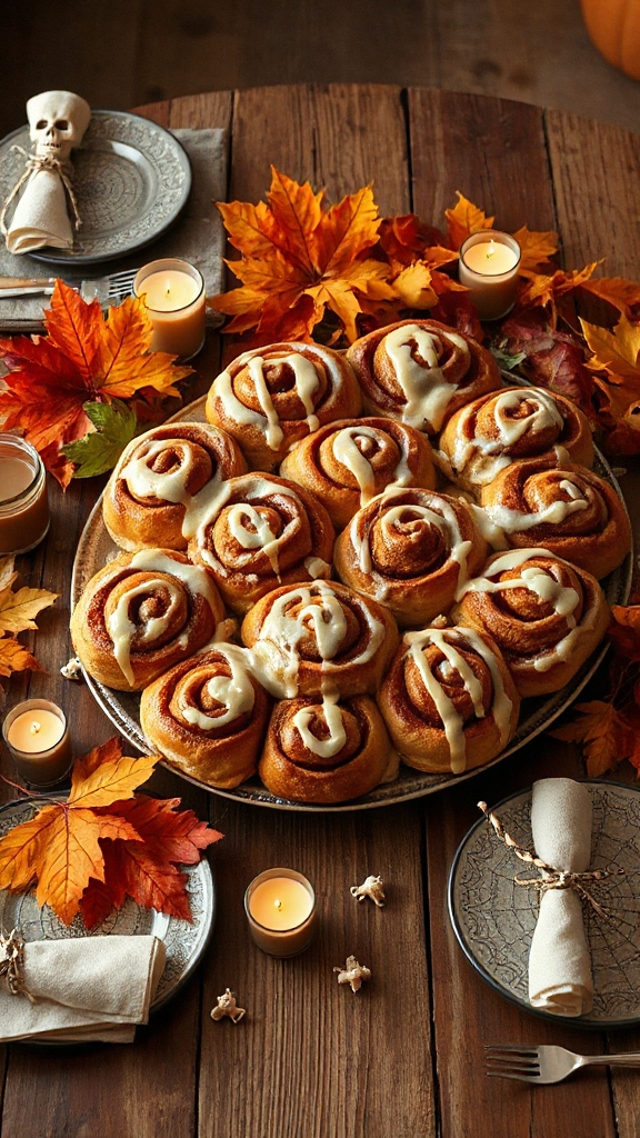 spooky cinnamon roll recipe