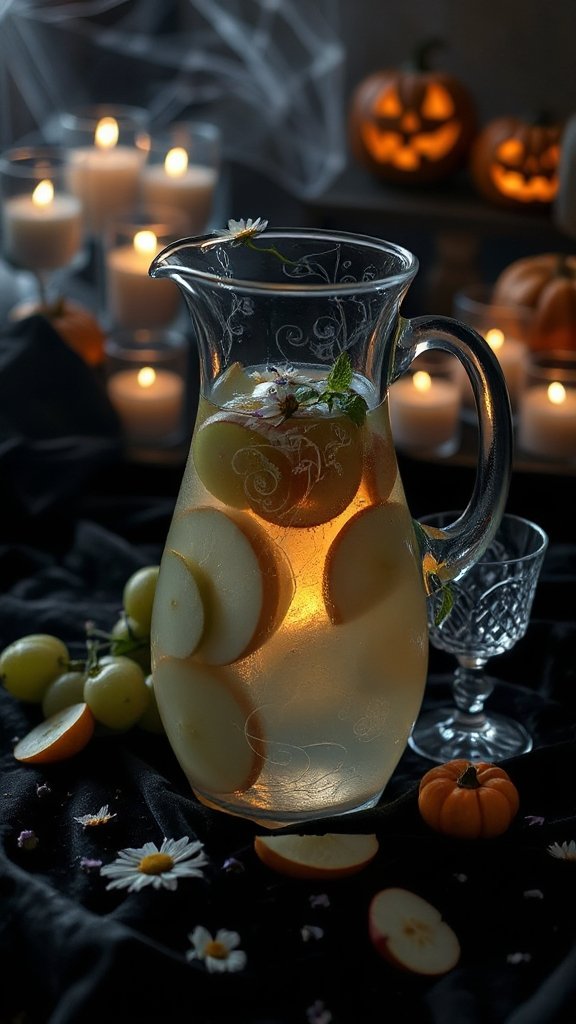 spooky cocktail with fruits spooky cocktail with fruits
