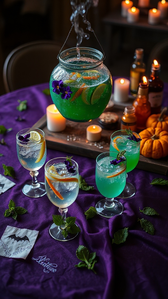 spooky fizzy halloween drink