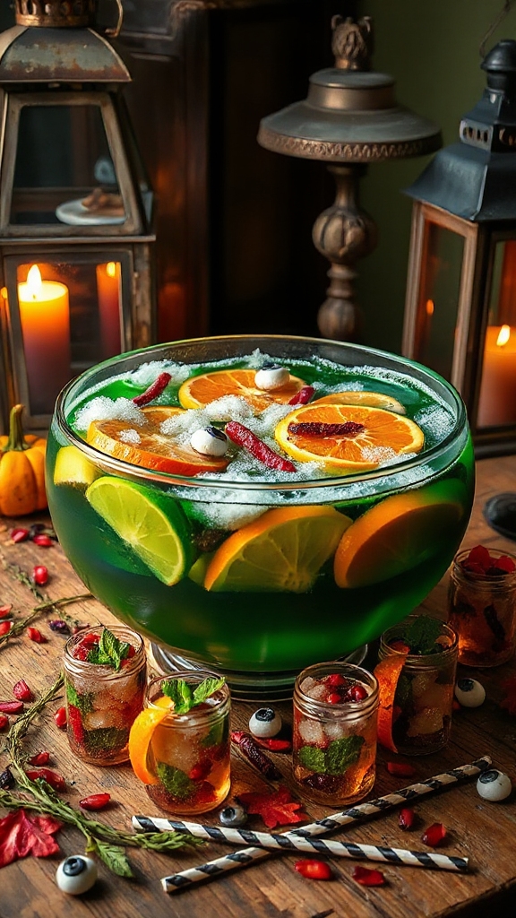 spooky fruity halloween punch