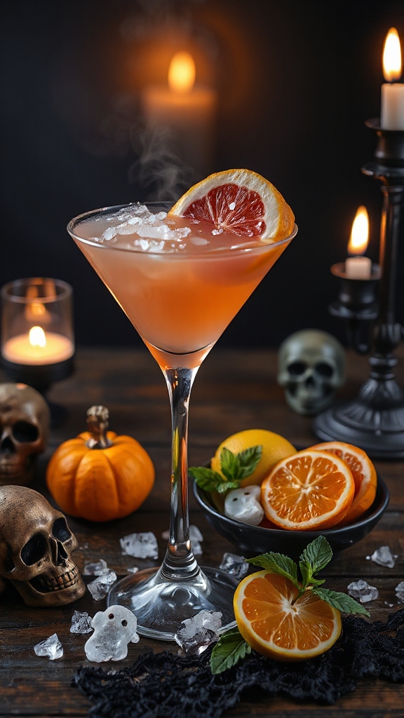 spooky grapefruit martini delight