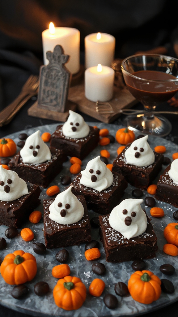 spooky halloween brownie treats