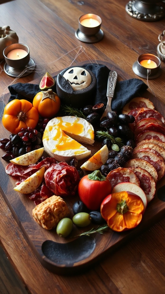 spooky halloween charcuterie board