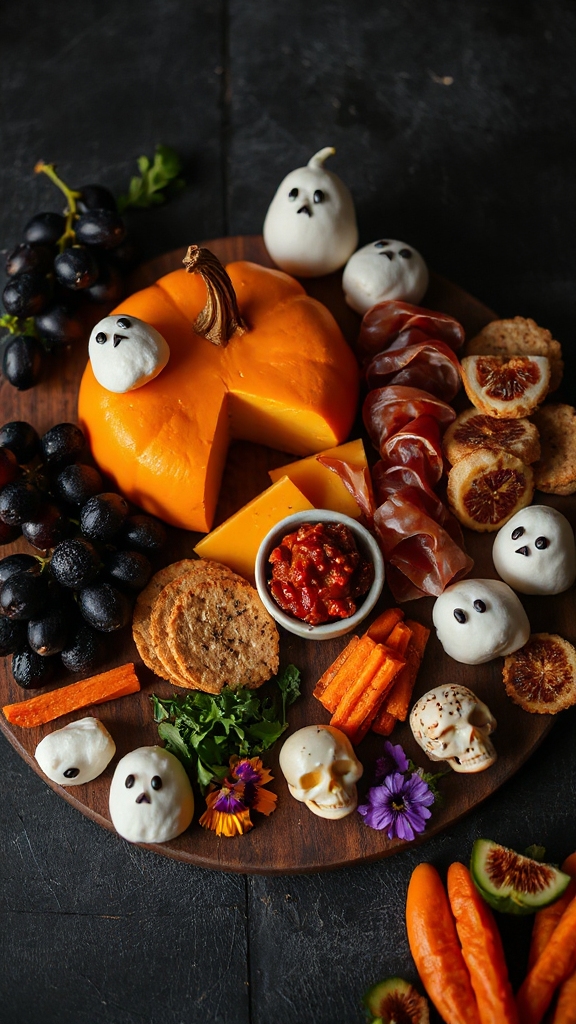 spooky halloween cheese platter