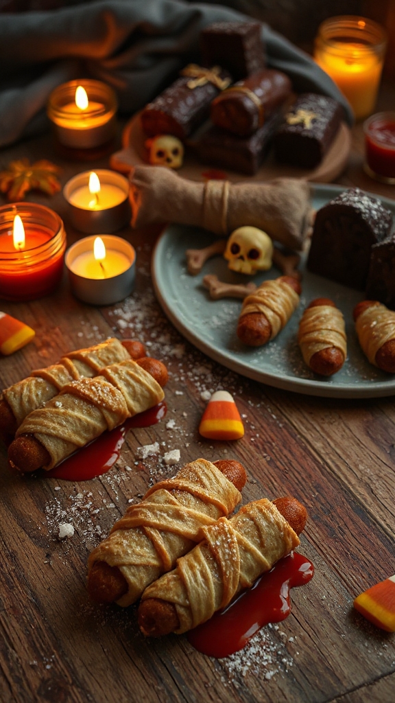 spooky halloween dessert brownies