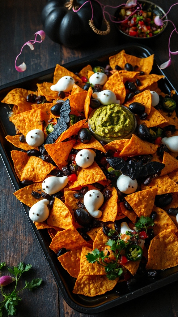 spooky halloween nachos delight