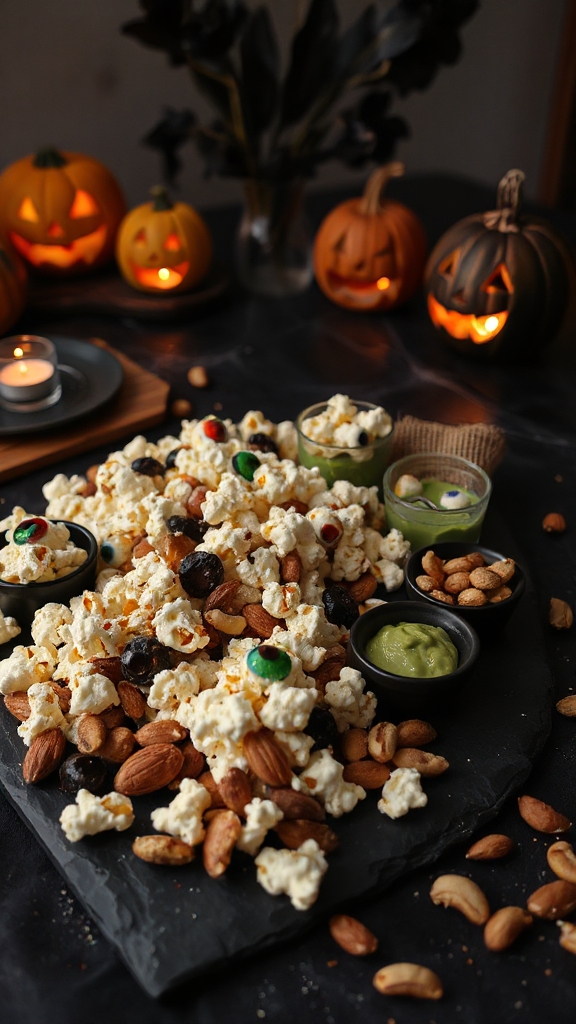 spooky halloween snack mix