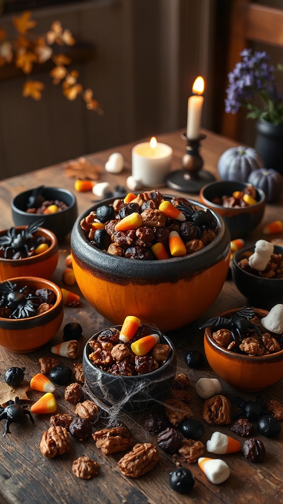 spooky halloween trail mix