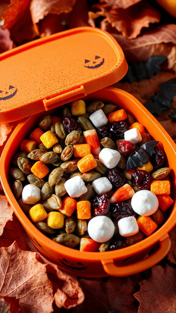 spooky halloween trail mix