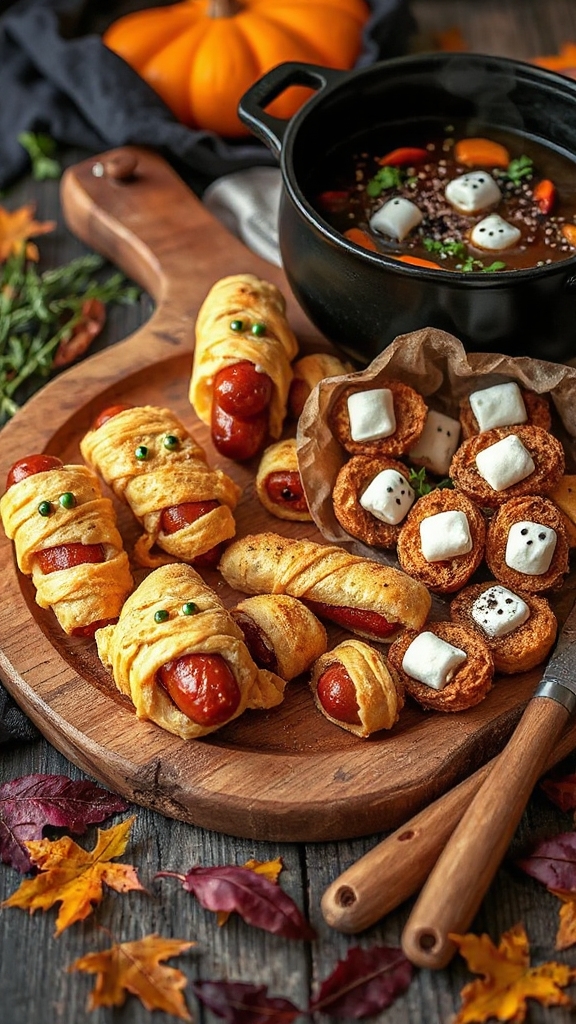 spooky halloween vegetable soup