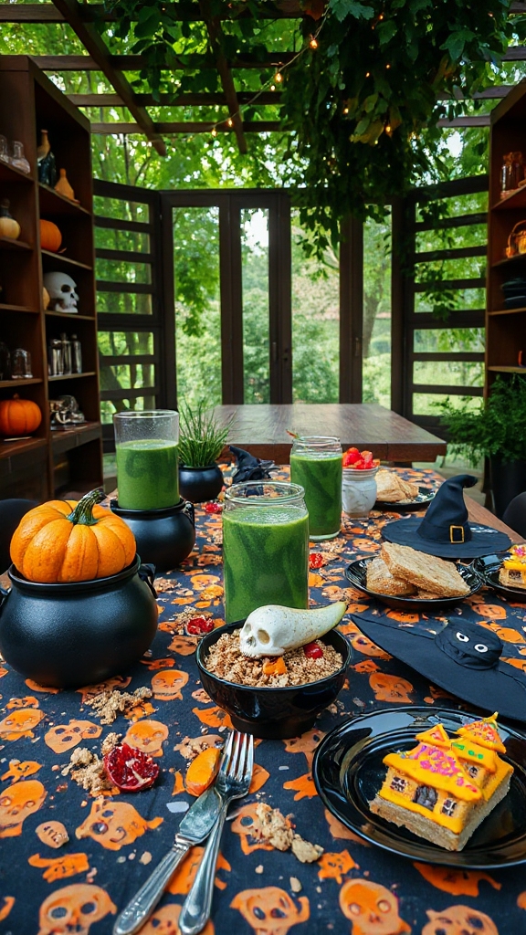 spooky healthy green smoothies