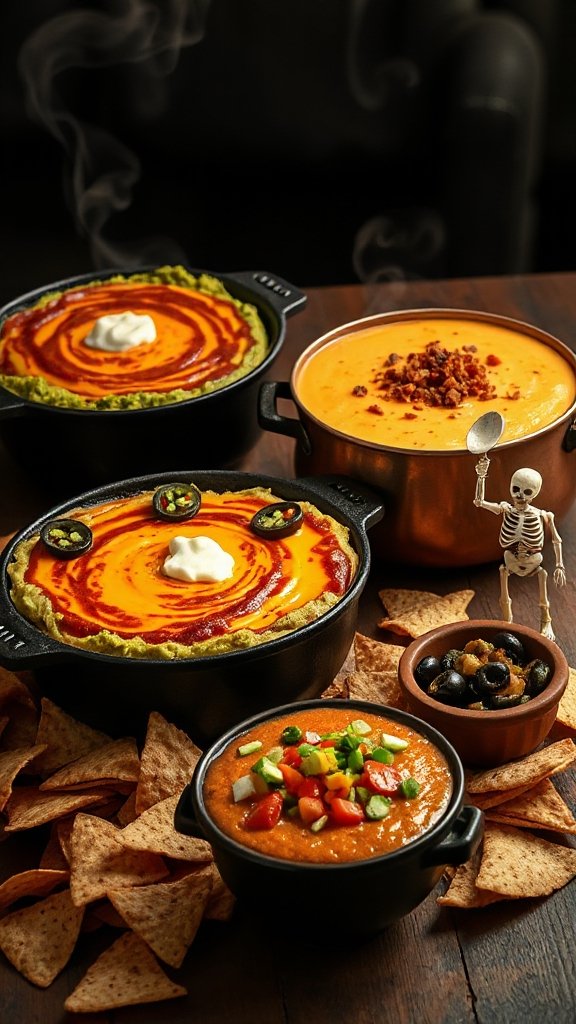 spooky layered taco dip spooky layered taco dip