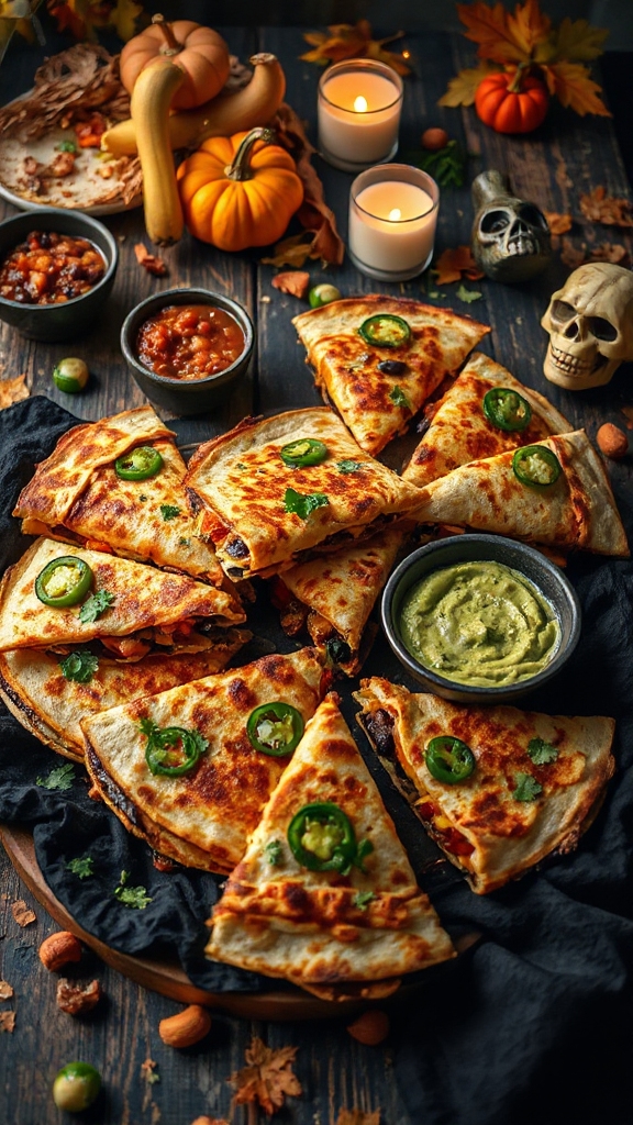 spooky monster quesadillas recipe