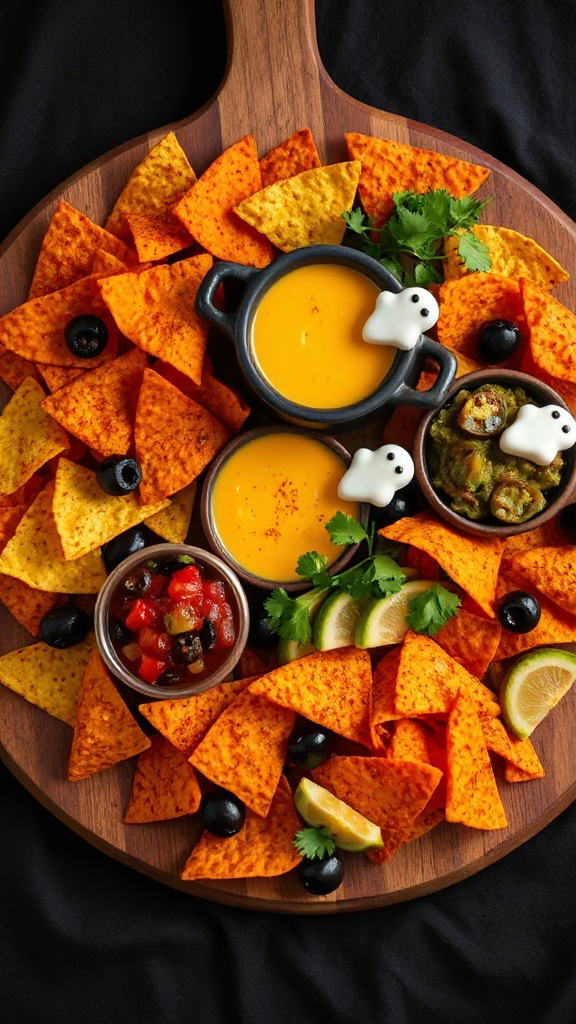 spooky nachos for halloween
