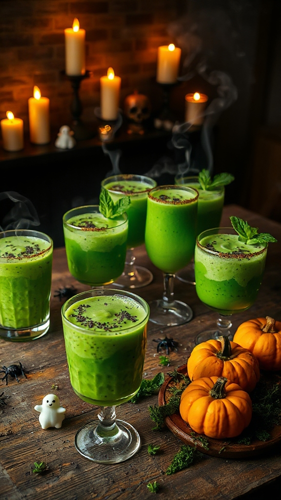 spooky nutritious green smoothie