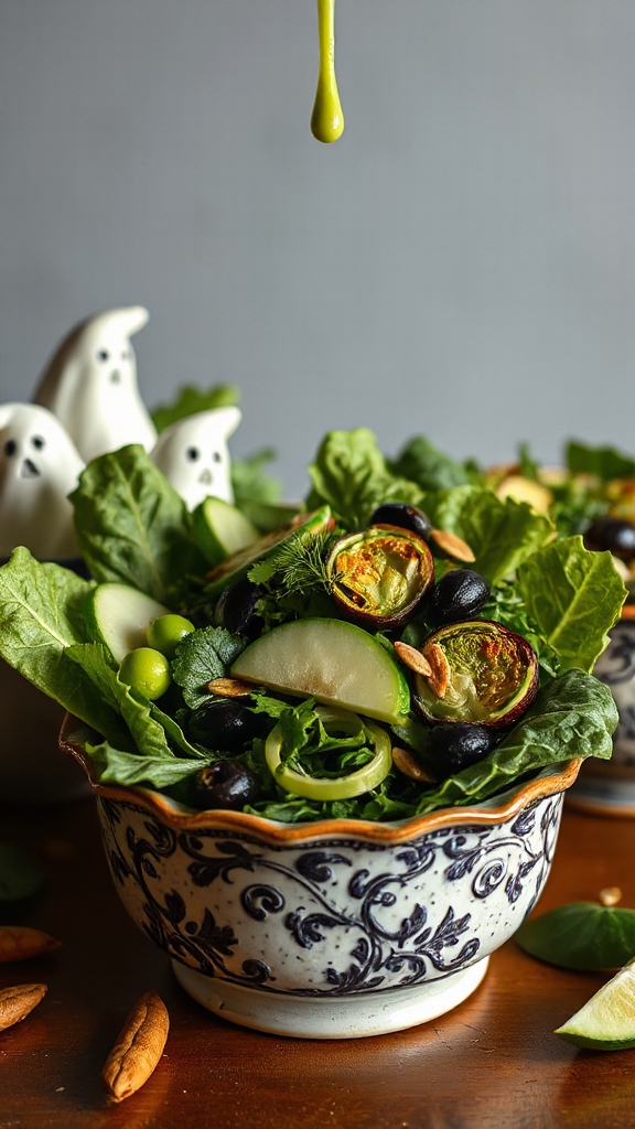 spooky nutritious halloween salad