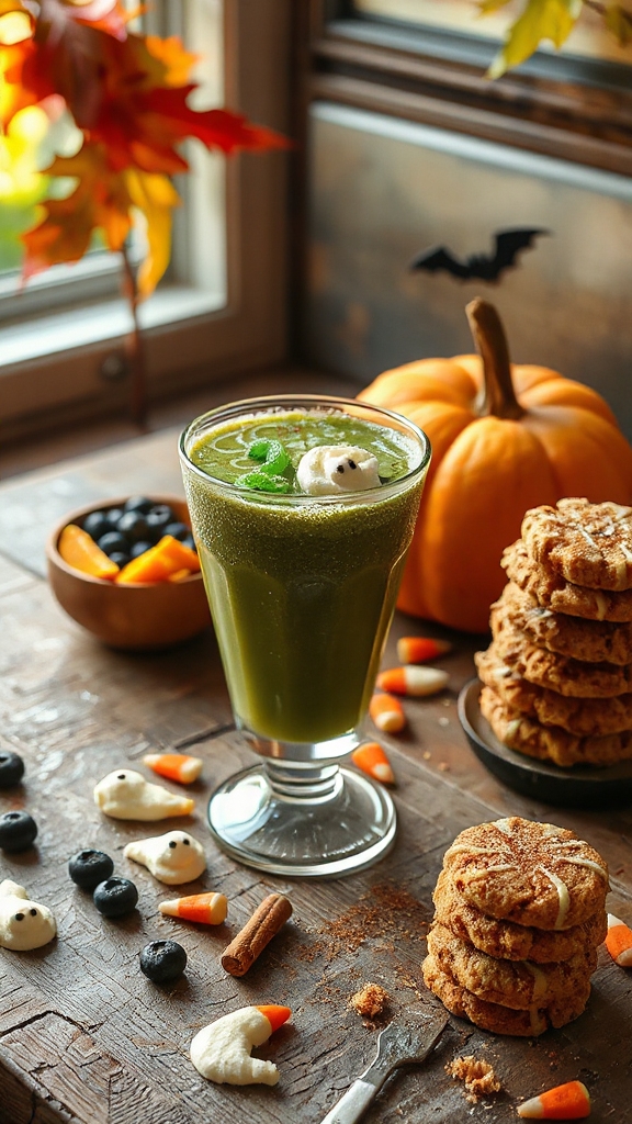 spooky nutritious halloween smoothie