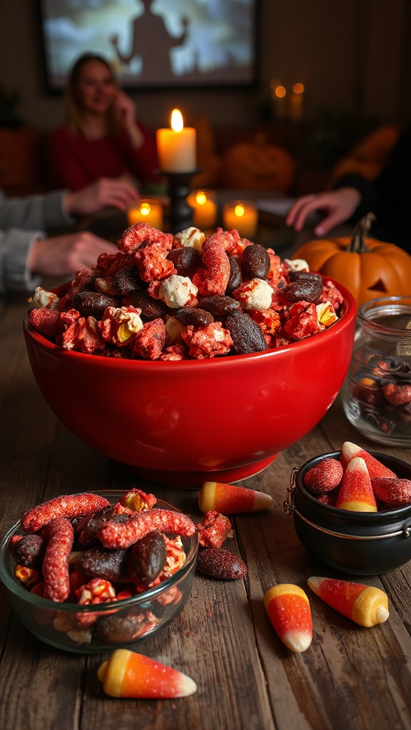 spooky red and black mix