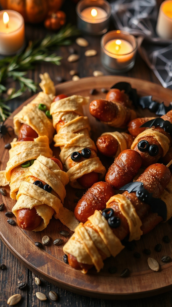 spooky sausage mummies recipe