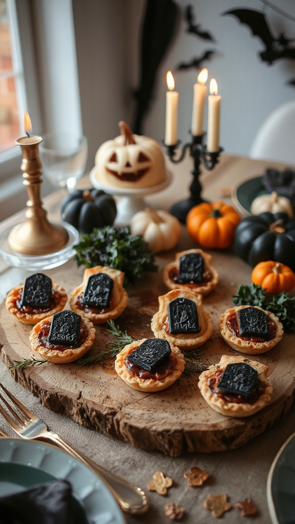 spooky savory pastry treat