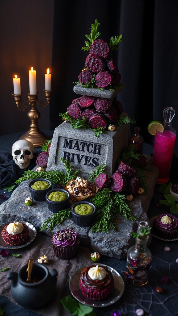 spooky savory snack mix