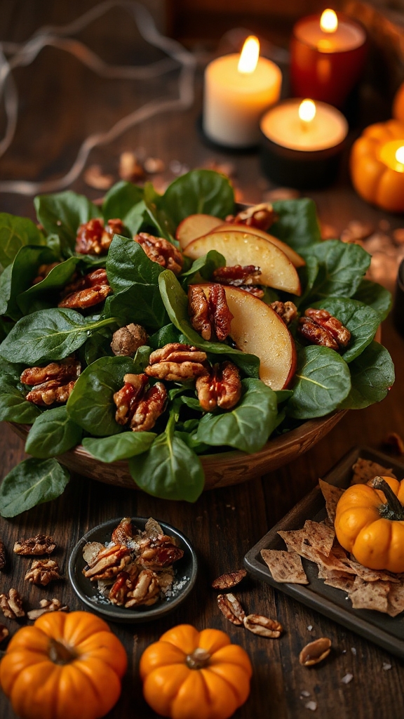 spooky spinach salad recipe