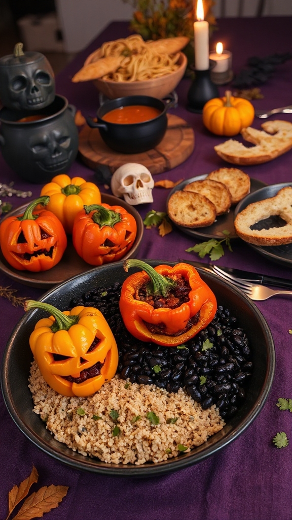 spooky stuffed peppers recipe
