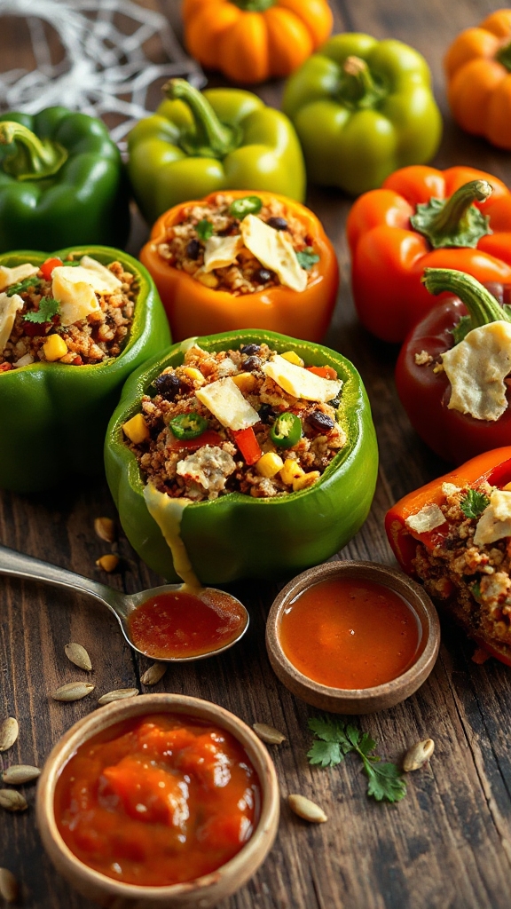 spooky stuffed peppers recipe