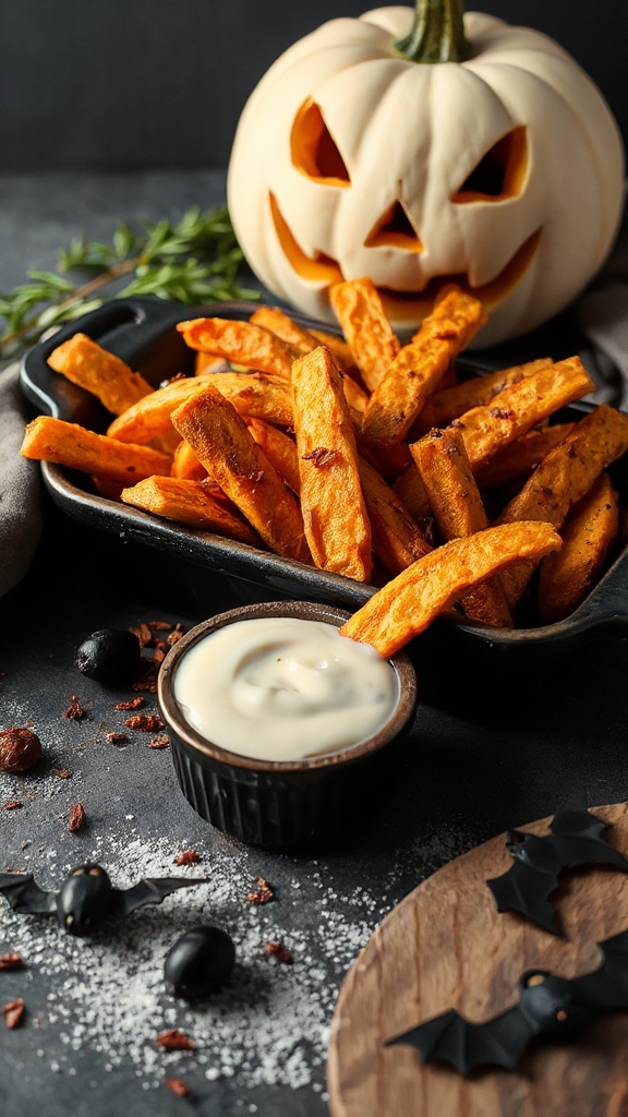 spooky sweet potato fries