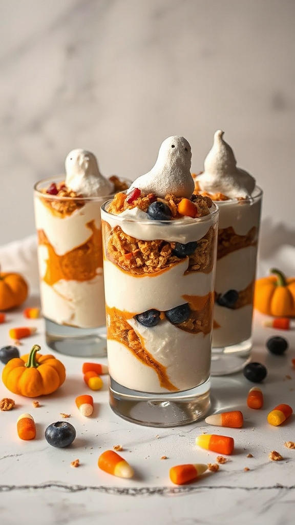 spooky yogurt parfaits recipe