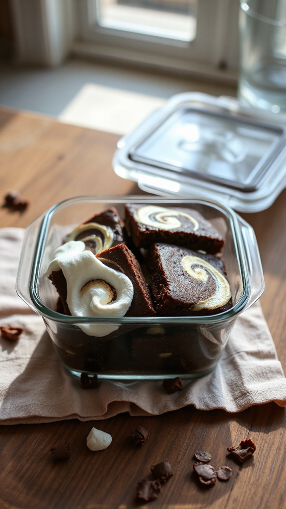 store brownies for freshness