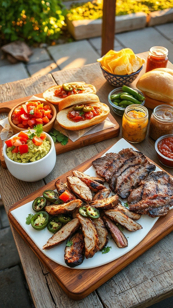 taco sandwich assembly station