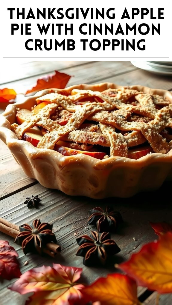 Thanksgiving Apple Pie With Cinnamon Crumb Topping