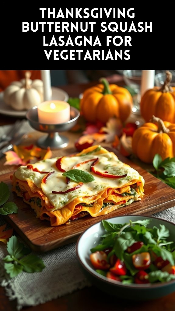 Thanksgiving Butternut Squash Lasagna for Vegetarians