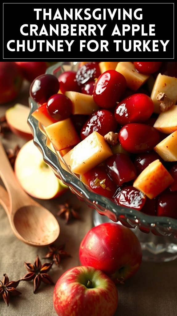 Thanksgiving Cranberry Apple Chutney for Turkey