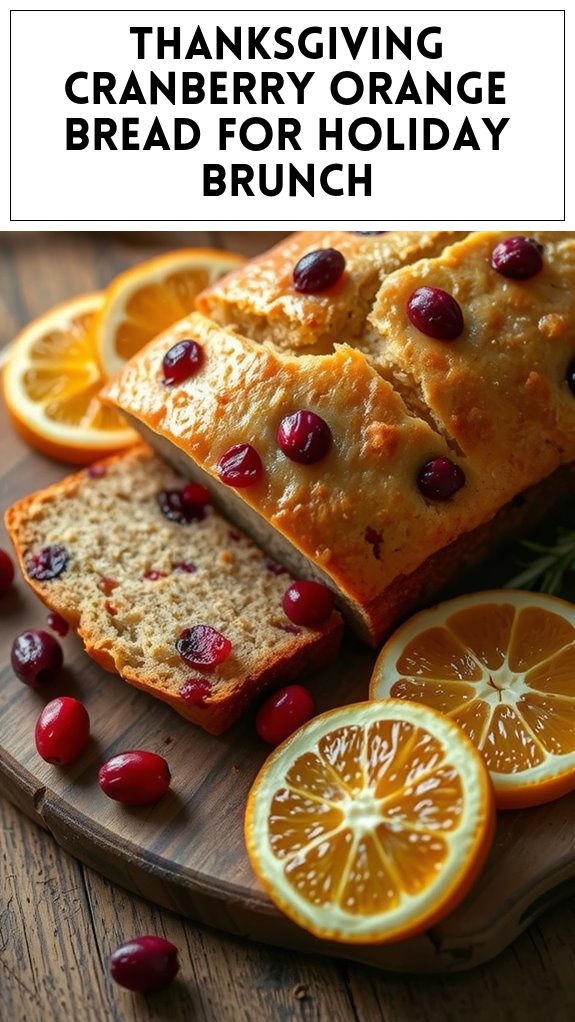 Thanksgiving Cranberry Orange Bread for Holiday Brunch